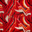 Satin fabric RED ABSTRACT