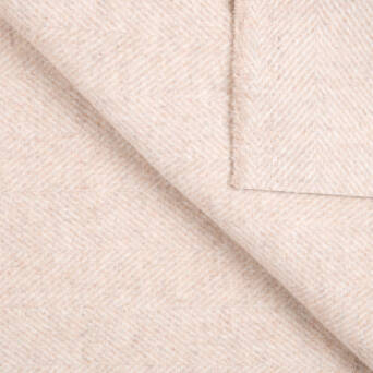 Fabric with wool HERRINGBONE MACADAMIA #D06-01