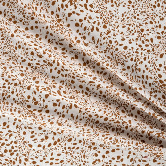 Viscose fabric Speckles WHITE - CARMEL 8674 #05