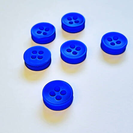 Knöpfe - 10 mm blau