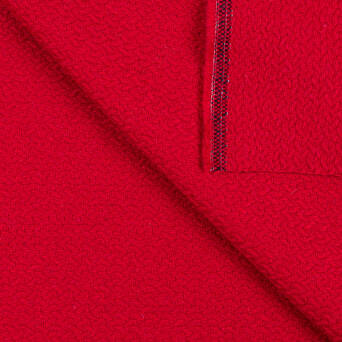 Fabric with wool  RED HERRINGBONE BRAID  #D167-01