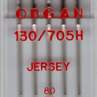 ORGAN - JERSEY Nadeln 5 Stück, Dicke 80