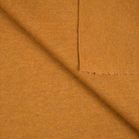 Interlock knitted fabric with wool  GOLD MUSTARD #B01-01