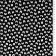 Gewebtes Baumwollgewebe - Kleiner Kieselstein auf schwarzem Grund D02 #04