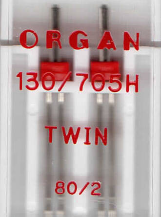 ORGAN - Zwillingsnadel TWIN  2 Stk. / Dicke 80