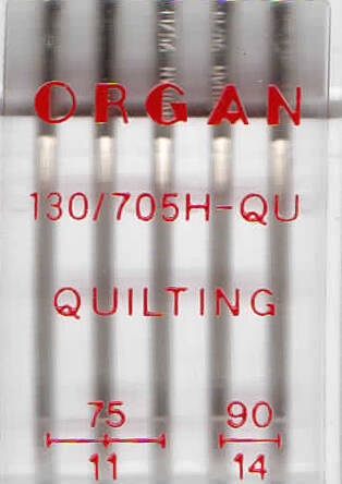 ORGAN -  Nadel QUILTING  5 Stk. MIX / Dicke 75, 90