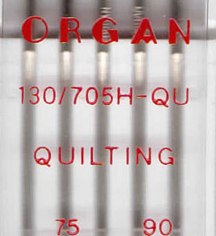 ORGAN -  needle QUILTING  5 pc. MIX / thickness 75, 90