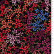 Viskose-Kreppstoff - farbige Blumen 
