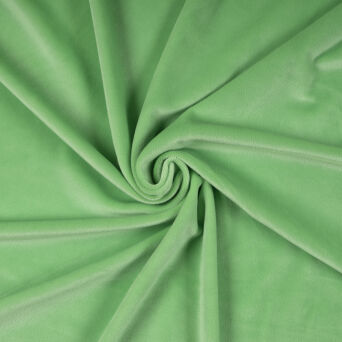 Welur elastyczny SUPERSOFT GREEN PEAS - 180 cm
