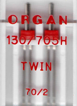 ORGAN - needle TWIN 2 pc. / thickness 70
