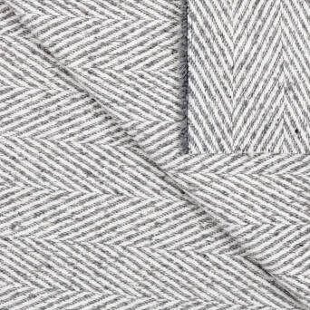 Fabric with wool HERRINGBONE WINETER GRAY #D80-06