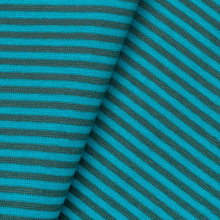 Striped cuff light & dark turquoise >90< cm 