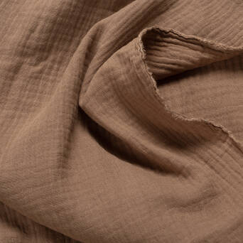 Double Gauze - Cotton muslin  BROWN OLIVE A1101 #69