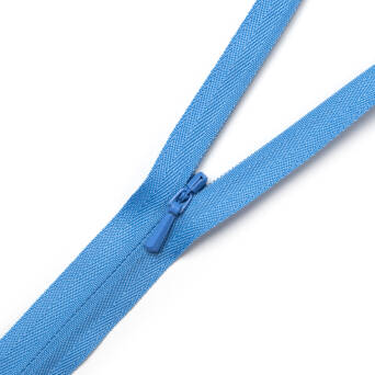 Covered spiral zipper - 24 cm NORSE BLUE