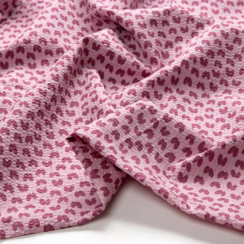 Gewebtes Baumwollgewebe - Kleiner Kieselstein auf rosa Grund D02 #03