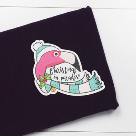 Patch Holiday Flamingo