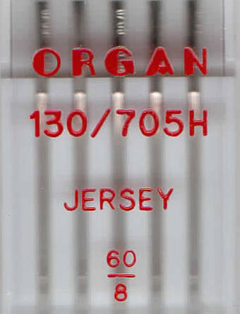 ORGAN - JERSEY Nadeln 5 Stück, Dicke 60