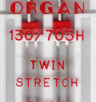 ORGAN - Zwillingsnadel TWIN STRETCH 2 Stk. / Dicke 75